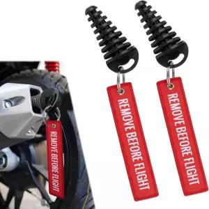 PSC 머플러 배기 세척 플러그 2개 0.6-1.5인치 더트 바이크 스트리머가 장착된 고무 소음기 대부분의