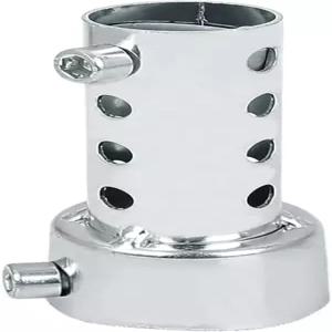 라셀 48mm 범용 모터사이클 배기 소음기 조절식 탈착식 머플러 XSQ-03 소형 은색