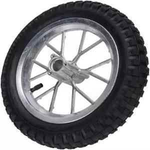 12.5x2.75 타이어 메탈 고무 뒷바퀴 림 어셈블리 2 스트로크 포켓 바이크 업그레이드 실버