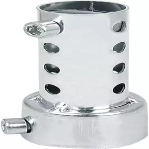 라셀 45mm 범용 모터사이클 배기 소음기 조절식 탈착식 머플러 XSQ-03 소형 은색