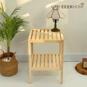 이크홈 원목 수납선반 2단 350화분 거실 옷정리 나무 인테리어 신발장