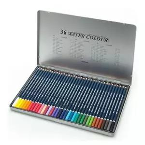 문화)넥스프로 수채색연필(36 틴케이스)미술도구 세트 컬러링 생일선물 용품 문구덕후 그림 드로잉 링북