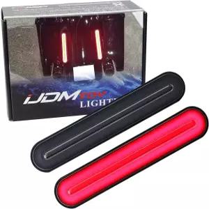 iJDMTOY 듀얼 리어 펜더/배거 버티컬 마운트 LED 로드 라이트 키트 할리 데이비슨 모터사이클 풀 3-in-1