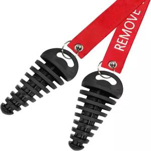 MUQIDA 2 PCS 머플러 배기 세척 플러그 0.6 -1.5 오토바이 테일 파이프 스트리머 고무 소음기 보호기 포함