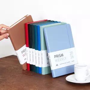 2026 날짜형 주간 25절 프리즘 A5 위클리 다이어리2026년 직장인 업무용 학생 스케줄러 밴딩 밴드 가죽 끈