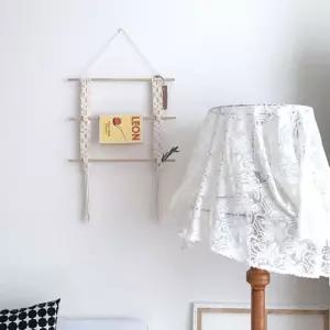 마크라메 3단 우드 소품 벽걸이 데코장식 장식품 데코 태피스트리 태피스트리품 크리스마스 인테리어품 홈