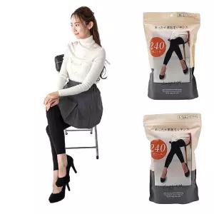 따뜻한 240데니아 보정 기모레깅스 일본제품스타킹 하이웨스트 240아 슬림압박 다리 겨울 고급 한겨울 슬림