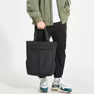 남자 외출 학원 보조 가방 깔끔한 블랙 색상 데일리 토트백 손크로스백 학생 여행 크로스백 남성 여성 남학