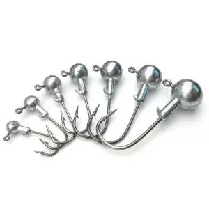 7G 10G 14G 20G 지그헤드 벌크세트실버 대용량 대물용 루어낚시용바늘 루어용 튼튼한 클래식 기본 강력