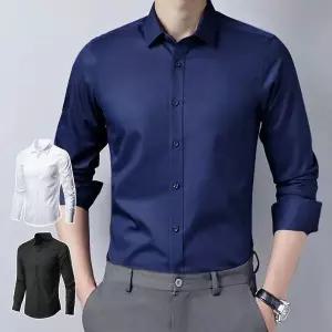 [하프클럽/]슬림핏 남성 긴팔 드레스 셔츠 ON-SHA-QWFN0XH0