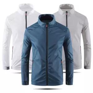 남성 얇은 슬림핏 에어컨 여름 아이스자켓윈드브레이커 바람막이 점퍼 남자 경량 기능성