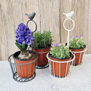 도브 2구 화분 홀더 2color진열 장식대 인테리어정리대 받침대 화분대 진열대