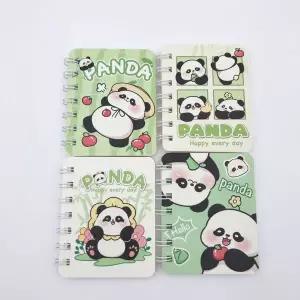 팬더 판다 일러스트 미니 수첩 단어장 메모장 4개