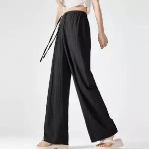 남자 가벼운 린넨 착용감 좋은 통 넓은 밴딩 바지9부 7부반 9부반 여름 넨바지 넨반 넨긴 반바지 편한 남성