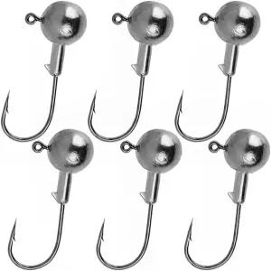 지그 헤드 50개 세트 1g/2g/3.5g 원형 루어 아징 메볼링 벌레 무게 낚시 용품 도구