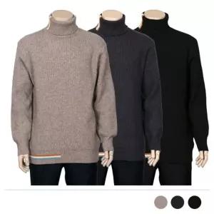 MNT23002 나앤 터틀넥 폴라 니트 남자 니트티 셔츠