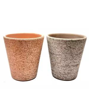 이탈리아 러스틱 수제 토분 코노 CM21 18x21cm식물화분 꽃화분 모정 베란다 인테리어 디자인 원예 가정용