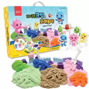 루미샌드 꼬마공룡 크앙의 모래놀이 완구 장난감 촉감 세트
