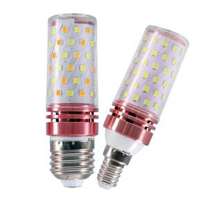 220V E27 E14 LED 옥수수 전구 12W 16W Candelabra 빨간색 파란색 녹색 노란색 보라색 작은 나사 램프 홈