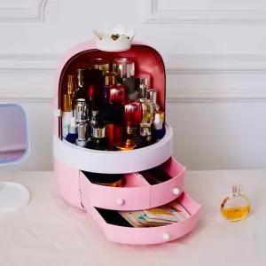 깔끔하고 뚜껑있는 화장품정리대 대용량 보관함다용도함 도함 소품 책상용품 사무실함 수납함 화장대 서랍