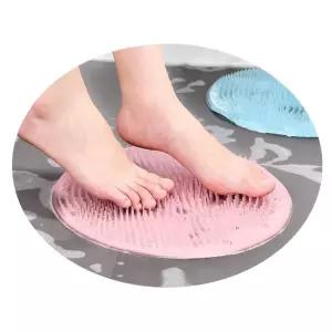 발씻기 귀찮은분을 위한 슥슥 문지르는 원형 브러쉬발지압기 매트 욕실판 지압판 맛사지 마사지 브러쉬 논