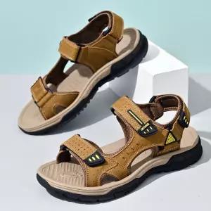 샤오원샵 여름 캐주얼 남성용 키작남 샌들 아쿠아슈즈 빅사이즈 미끄럼방지 내마모성 꾹2