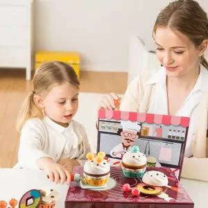 엄마와 함께 놀면서 배워보는 빵만들기 놀이 세트체험교구 요리 학습 어린이장난감 유아 날선물 감각발달