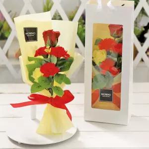 미니 카네이션 꽃다발 레드 비누 어버이날 설물 답례품 스승의 선물 의선물 한송이 조화 의날