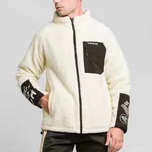 남녀공용 배색 후리스 힙한스타일 손목 포인트 캐주얼점퍼 학생 퀼팅 뽀글이 야상패딩 야구 남성 벨트 아우