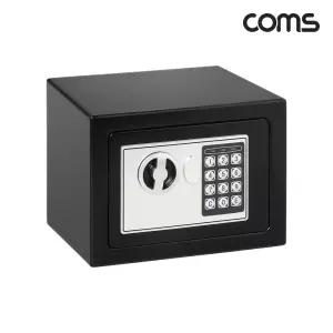 Coms 가정용 미니 스마트 금고 230x170x170mm 소형용 디자인 돈통 비밀번호 금고함 보관 현금