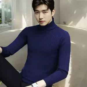 남자 목폴라 터틀넥 니트 꽈배기 케이블 정장니트 레이어드 크리스마스 겨울 가을 남성티 얇은 목티