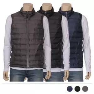 MJ24049 이로드 반폴라 하이넥 집업 패딩 조끼점퍼 데일리 패션 단체 사무실 겨울 나시 남성 남자