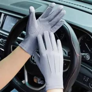 자전거 장갑 심플스포츠 그레이 터치 여성 등산손가락 여름 쿨장갑 여자운전 자외선차단