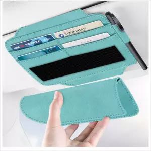 D24 차량용 레더쉽 분리형 썬바이저 선글라스포켓 V2용안경 용수납 용클립 지체제작 용포켓