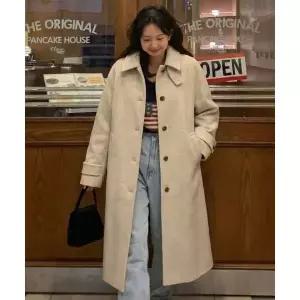 MIND BRIDGE 우먼 W핸드메이드 벨티드 맥 코트 - 4color