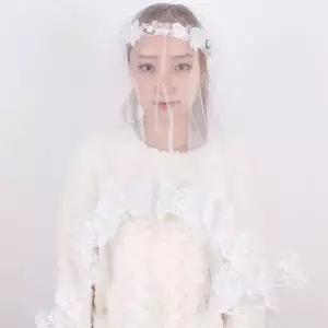 TBZ 레이스화이트 성인 고급면사포 머리띠 헤어띠