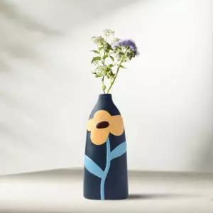 플라워 아트 도자기 꽃병 V3 화병 예쁜 꽃장식 꽃무늬 인테리어 소품 다용도 이쁜