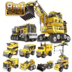 레프리카블럭 CBT111331 중장비 8in1 8SET미니블록 장난감 놀이용