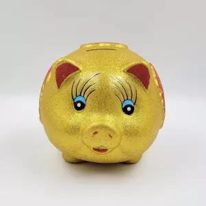 중형 황금 복돼지 저금통탁상 개업선물 집들이 행운 특별한 식선물 저축 동전 인테리어 소품 새해