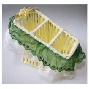 바구니 레이스 수납 정리함 직사각 바스켓 박스