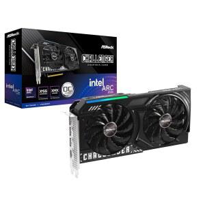 ASRock 인텔 Arc B580 챌린저 12GB OC 그래픽 카드, 2740MHz GPU 클럭, GDDR6, 디스플레이포트 2.1, HDMI 2.1a, 듀얼 팬 냉각, 0dB 무음 작동