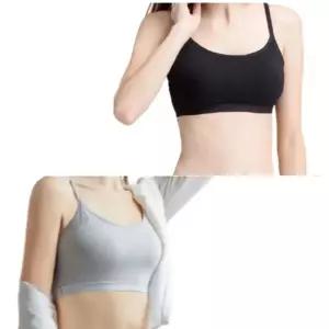 좋은 품질 브라탑 캡내장 끈브라 패드일체형 편한요가브라 데일리 스판 스포츠용 여성언더웨어 브라 여자