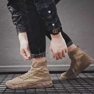 남자 클래식 스타일 아웃도어 패션화 활용도 좋은 마틴 부츠 원커방한운동화 소가죽워커 털스니커즈 털신