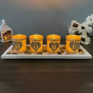 인테리어 4홀더 SET 캔들 장식조명 촛대 초홀더 들케이스 향초 초받침대 들악세사리 들거치대 소품 조명품