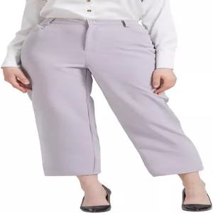 난슨 오버사이즈 여성 와이드 레그 드레스 팬츠 하이웨이스트 작업 바지 비즈니스 캐주얼 오피스 슬랙스