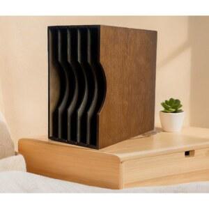 보관함 엘피 수납장 선반 원목 케이스 잡지 책장 엘피판 354576 월넛