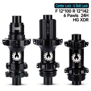 [호환품]자전거 허브 디스크 브레이크 스루/QR 센터/6볼트 잠금 장치 NBK 스틸 베어링 36T 통합 AL7075 HG/