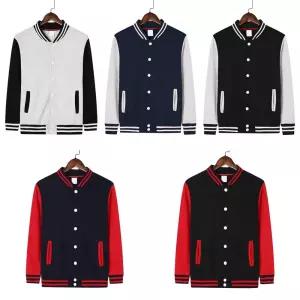 이중라인 더블포켓 배색 야구점퍼(5color) 교복 스쿨 잠바 스쿨룩 단체복 봄점퍼 남자 남자아우터