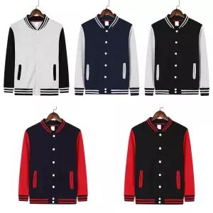 이중라인 더블포켓 배색 야구점퍼(5color) 교복 스쿨 잠바 스쿨룩 단체복 봄점퍼 남자 남자아우터