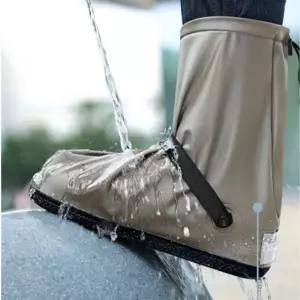 방수 덧신 비올때 신발 우비 커버 레인부츠 보호 슈즈 방수화 장마 여행용 휴대용 장화 반투명 PVC 용품 미